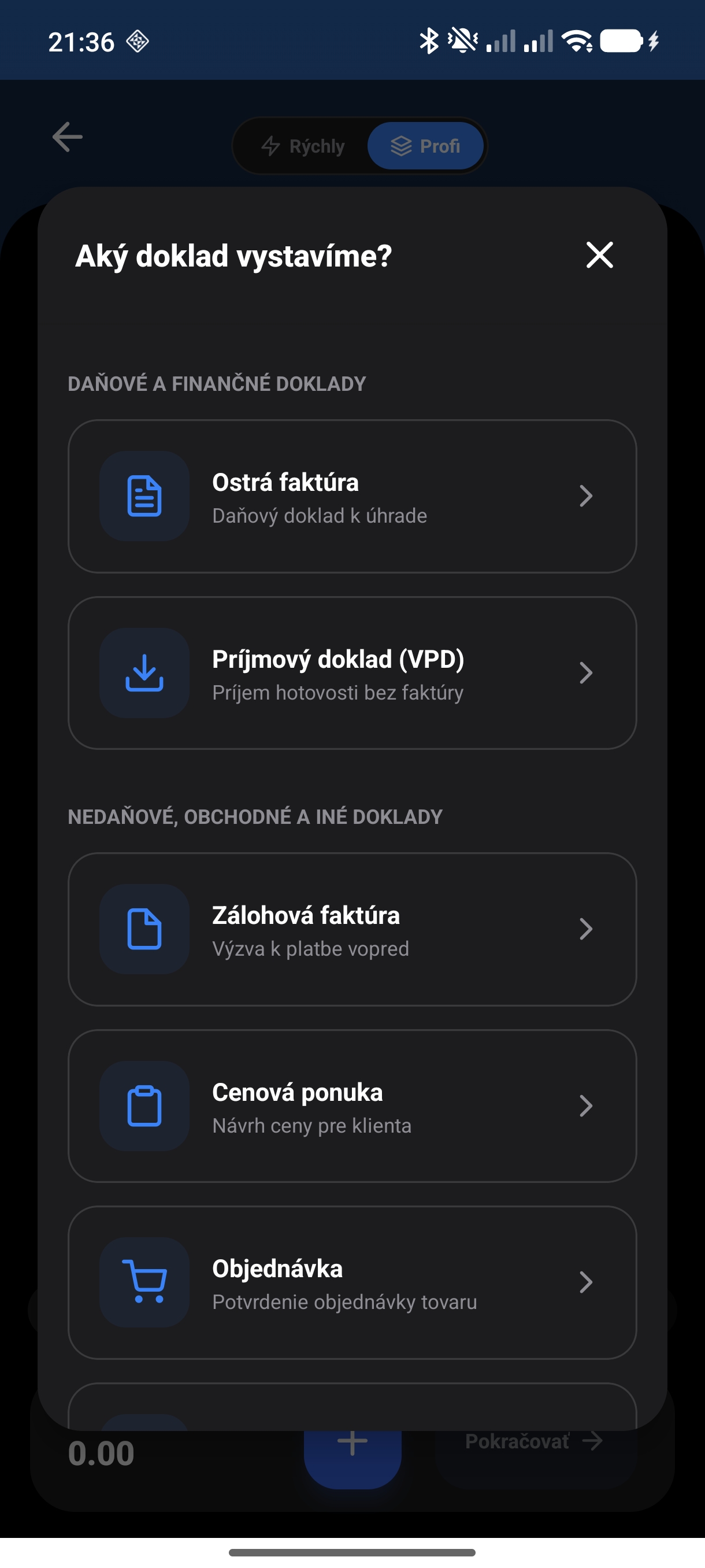 Ukážka eFakturaPRO - krok 1